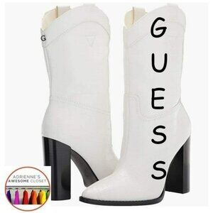 Guess Marney Western Women's Regular Calf Dress Boots, SZ 10, NIB